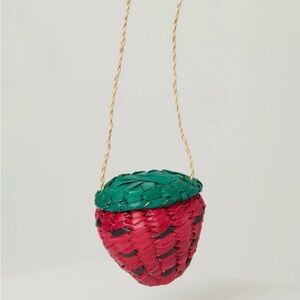Strawberry Straw Shoulder Bag